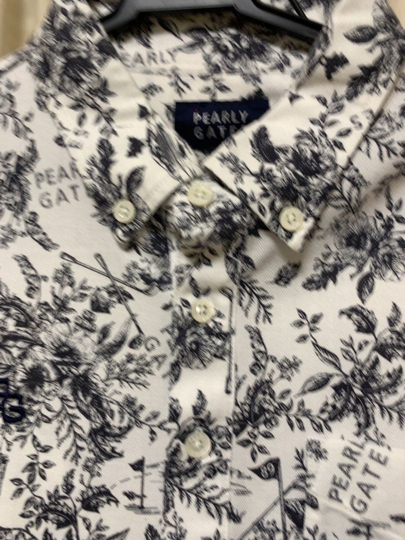 人気完売品！パーリーゲイツ　ボタニカル柄　長袖シャツ　サイズ5ストレッチ