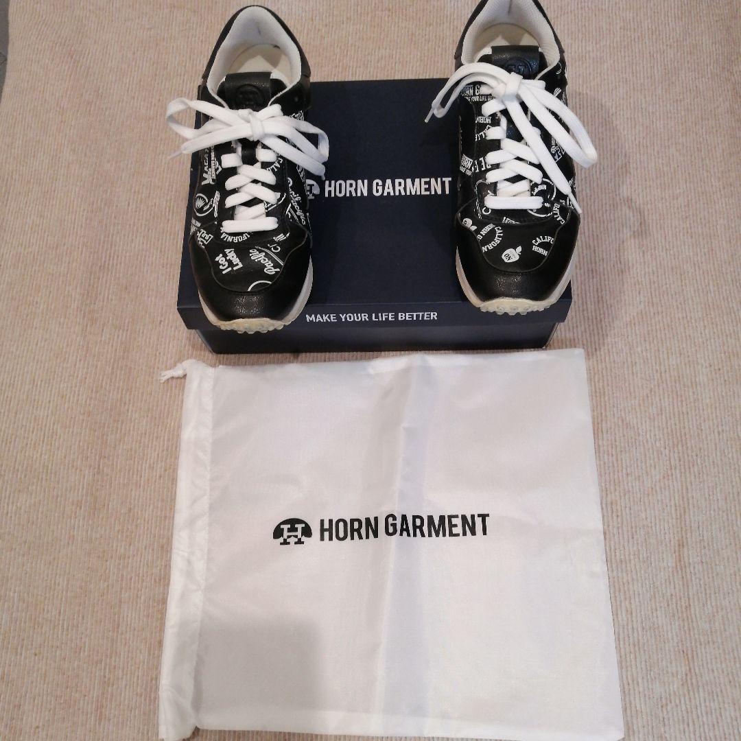 HORN GARMENT ゴルフシューズ ブラック/ホワイト