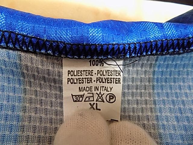 63972　イタリア製　10番ロナウド　半袖メッシュTシャツ　青　サイズXL