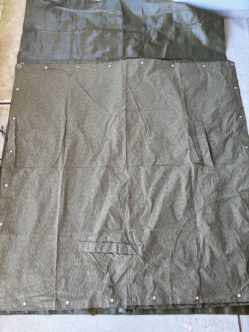 東ドイツ軍　軍幕　タープ　テント　コットン軍幕　ミリタリー キャンプ　キャンプ