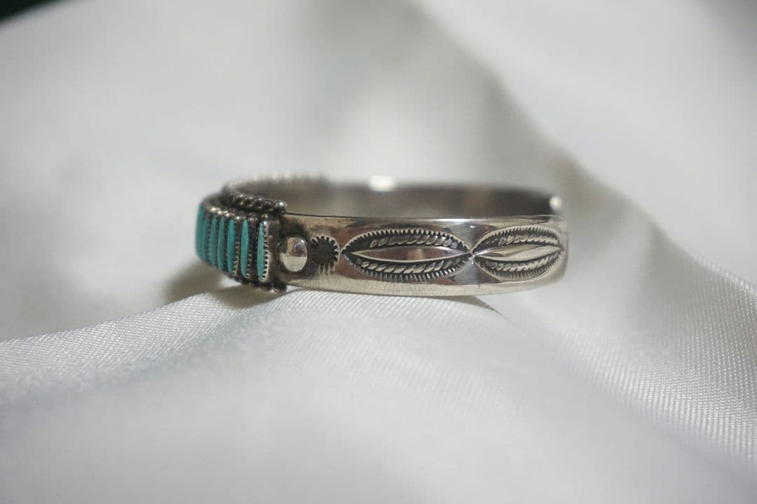 ズニ族 ターコイズ バングル インディアン ジュエリー ネイティブ ナバホ