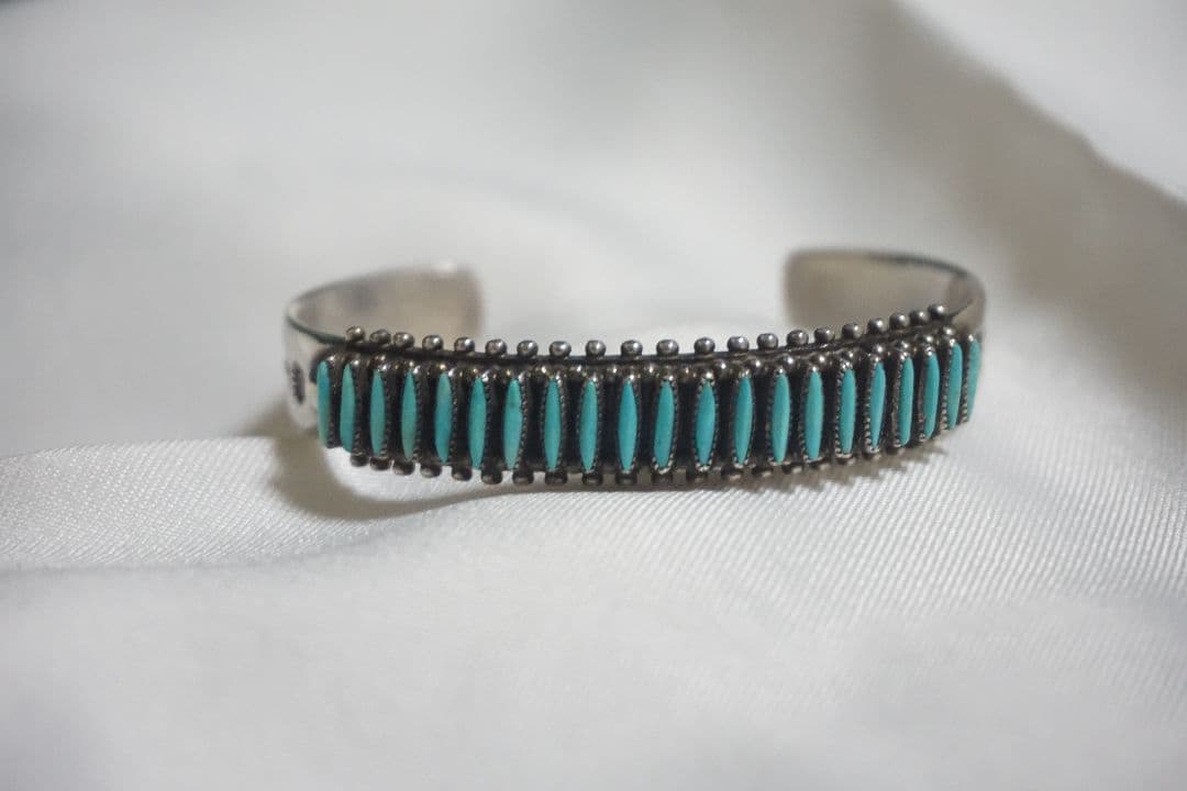 ズニ族 ターコイズ バングル インディアン ジュエリー ネイティブ ナバホ