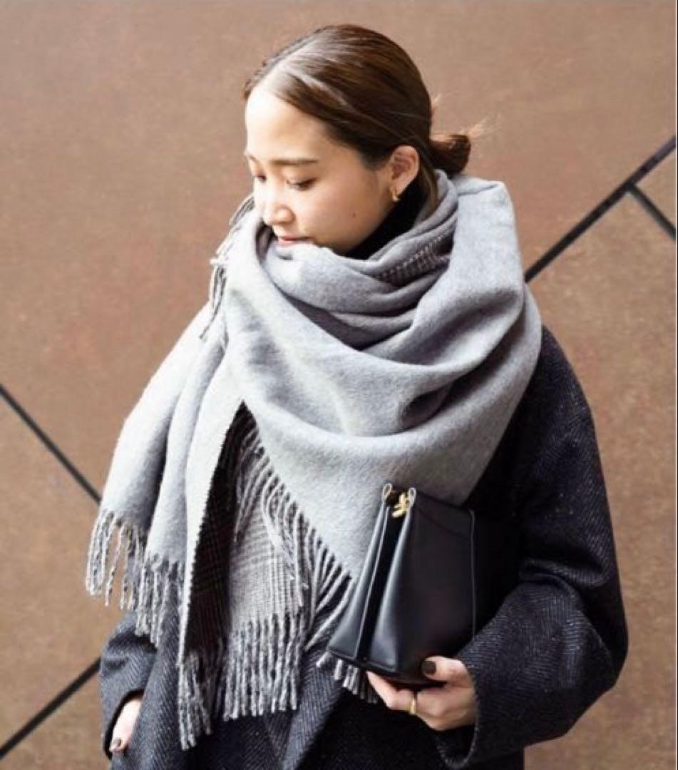 JOSHUA ELLIS GLEN CHECK ダブルフェイスストール