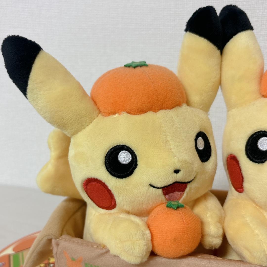 ポケモンストア 愛媛限定 みかん ピカチュウ ぬいぐるみ 愛媛限定 ペア