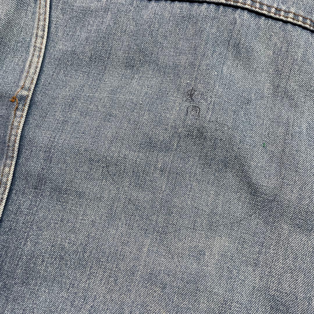 70s unknown ストア系 3rdタイプ デニムジャケット 縦落ち XL