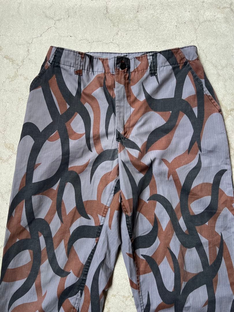 激レア 90s ASAT USA製 トライバルカモ グレー ベイカーパンツ