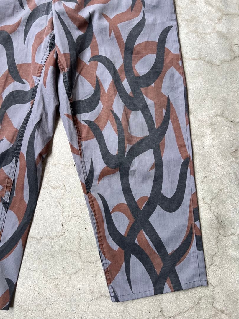 激レア 90s ASAT USA製 トライバルカモ グレー ベイカーパンツ