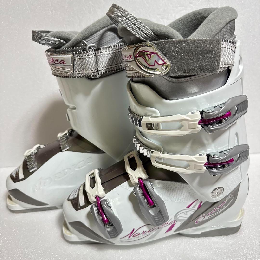 25cm Nordica スキーブーツ 295mm ホワイト/グレー/ピンク