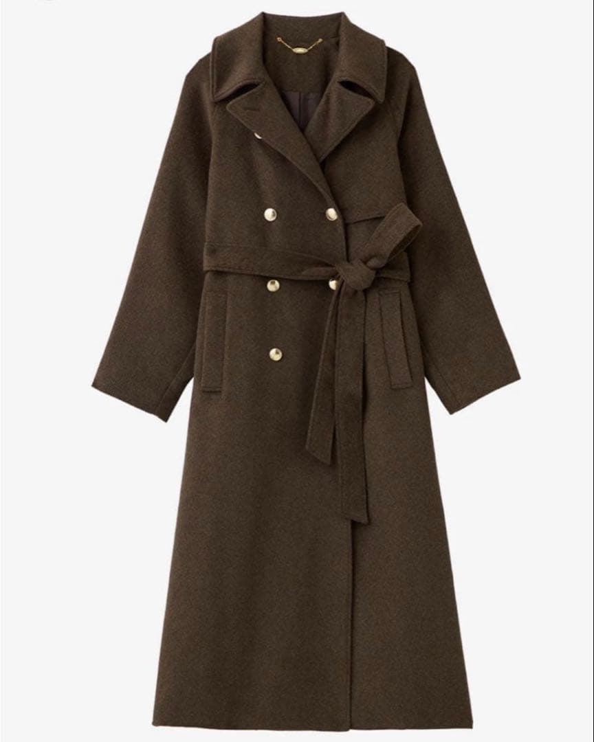 新品未使用poláura ポローラ MANY WAYウールロングトレンチコート