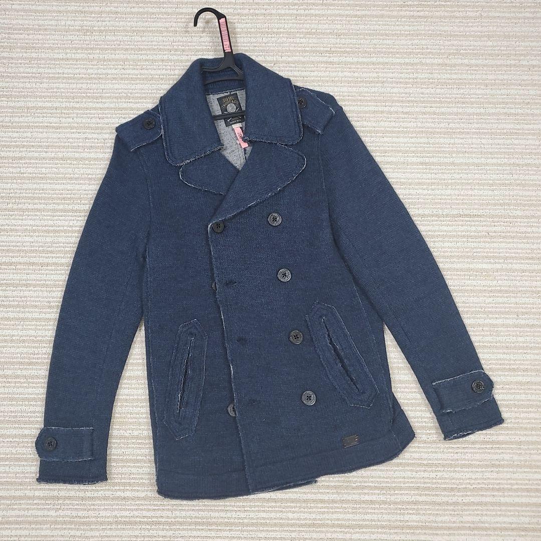 DIESEL ディーゼル ネイビー ダブルブレスト ピーコート - メルカリ