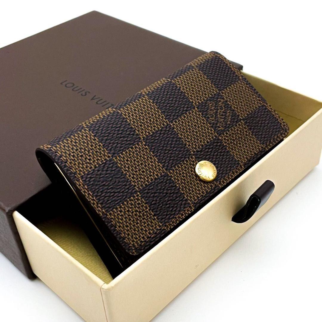 【未使用品】ルイヴィトン ダミエ エベヌ ミュルティクレ 6 6連 キーケース