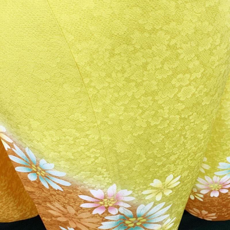 503z2☆振袖 courreges 金彩 地紋☆美品 成人式 結婚式 十三参り