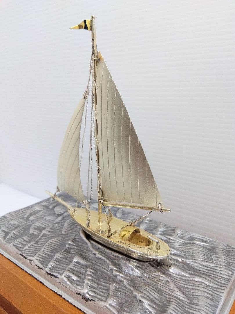 純銀SILVER985 武比古 7号(スループ)ヨット 置物 TAKEHIKO - メルカリ
