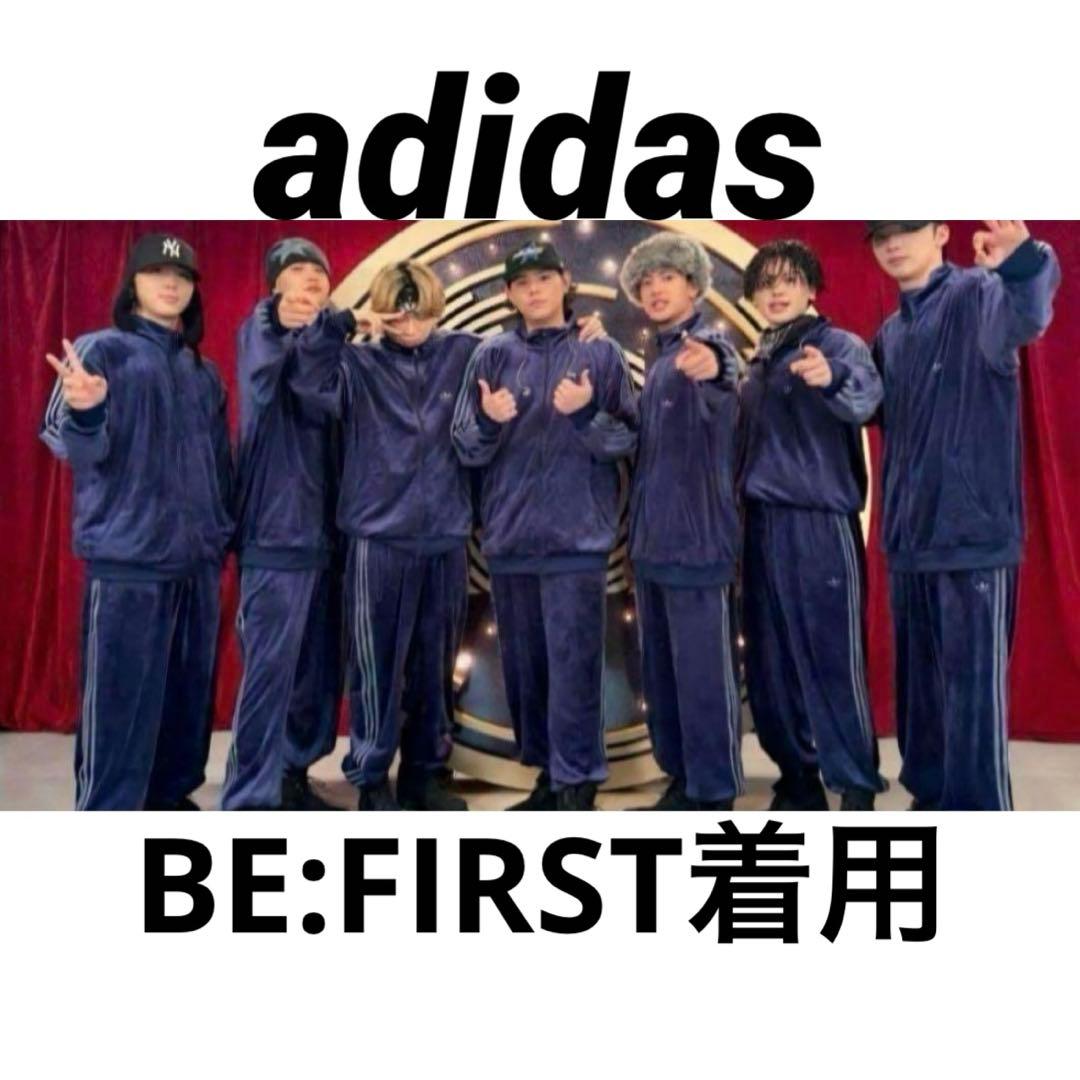 BE:FIRST着用 adidasベッケンバウアー ベロア 紺 XL相当 - メルカリ