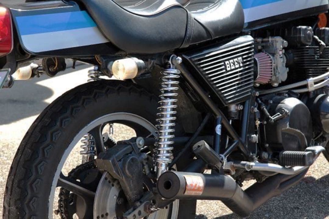 【574】 フルメッキ 345mm 細巻き リア サスペンション 当時仕様