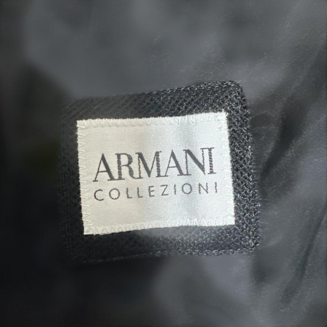 ARMANI COLLEZIONI ノーカラージャケット ブラック