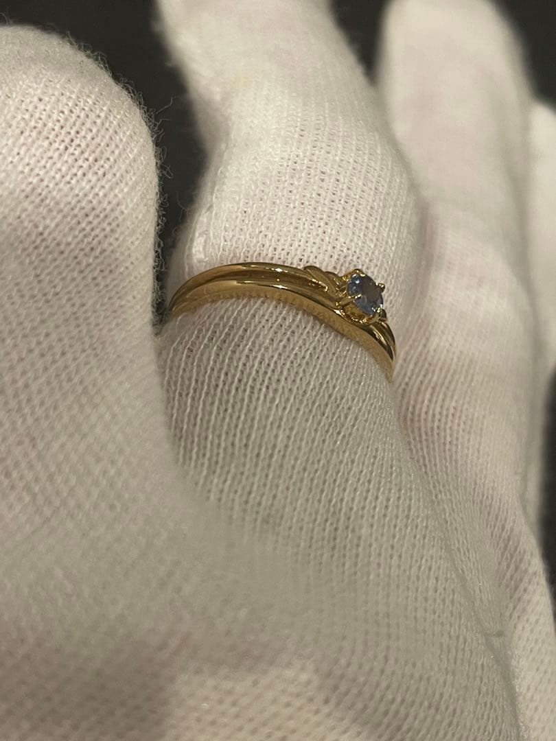 ジュエリーマキ K18リング k18 18金指輪 サファイヤ 18金 ゴールド