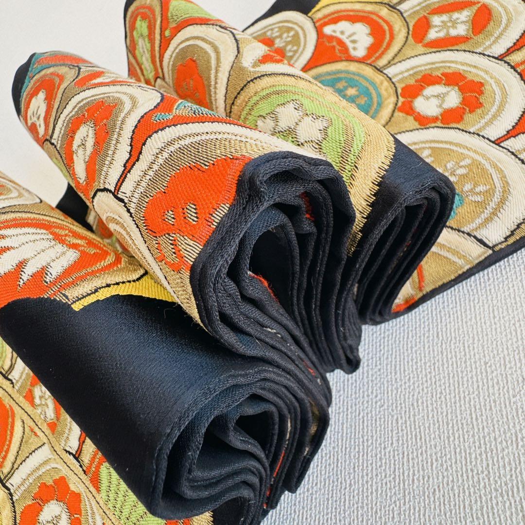 七五三　7歳女の子　フルセット　小物付　比翼仕立　オレンジ地　52517