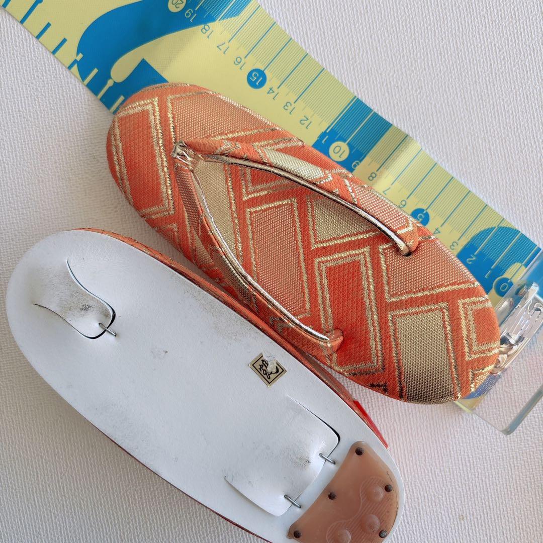 七五三　7歳女の子　フルセット　小物付　比翼仕立　オレンジ地　52517