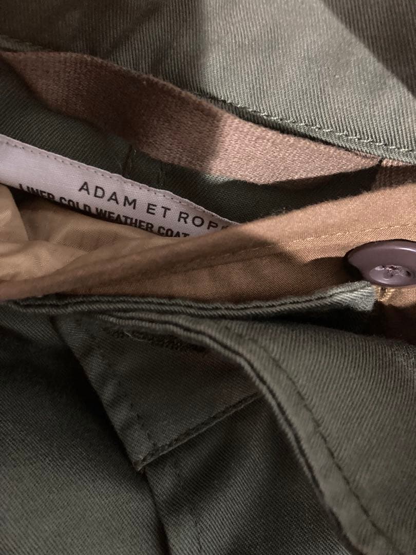 adam et rope m65 フィッシュテイル コート カーキ ライナー付き