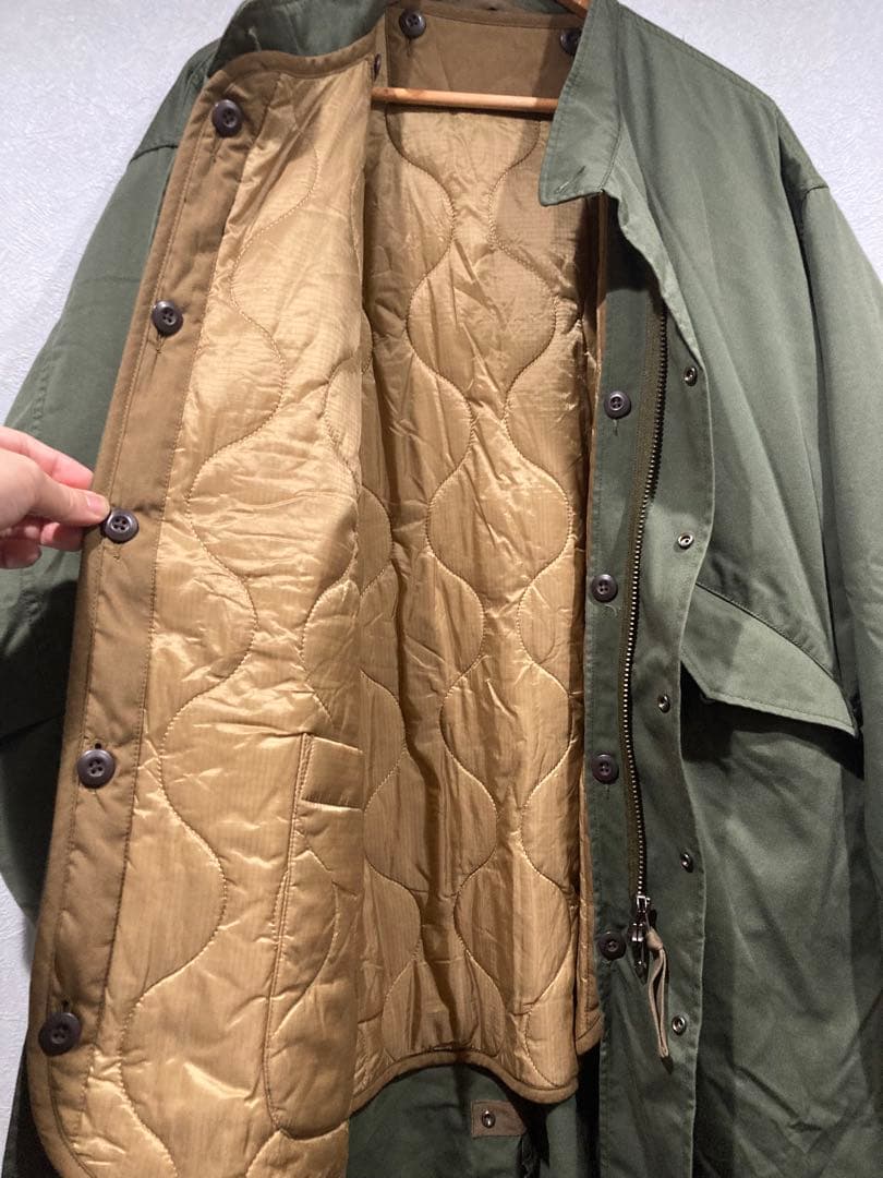 adam et rope m65 フィッシュテイル コート カーキ ライナー付き