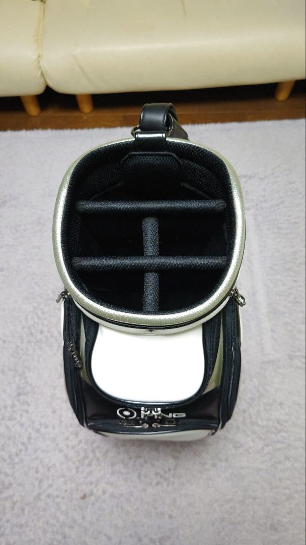 ピン キャディバッグ 9.5型 3点式ショルダー 極美品 PING