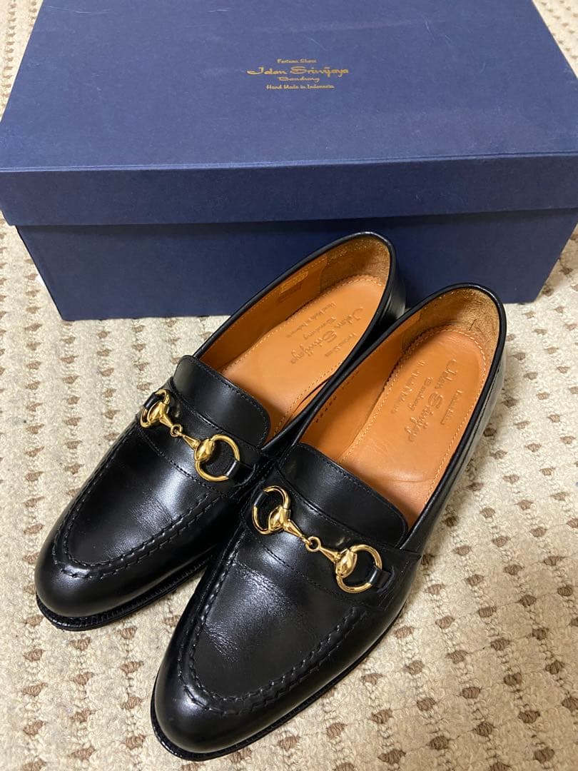 【美品】JALAN SRIWIJAYA / カーフビットローファー 23.5㎝