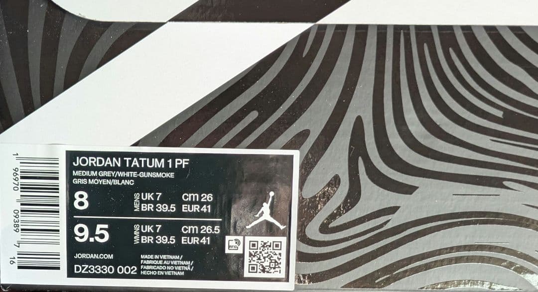 新品未使用 テイタム 1  TeamPF ミディアムグレー/ガンスモーク