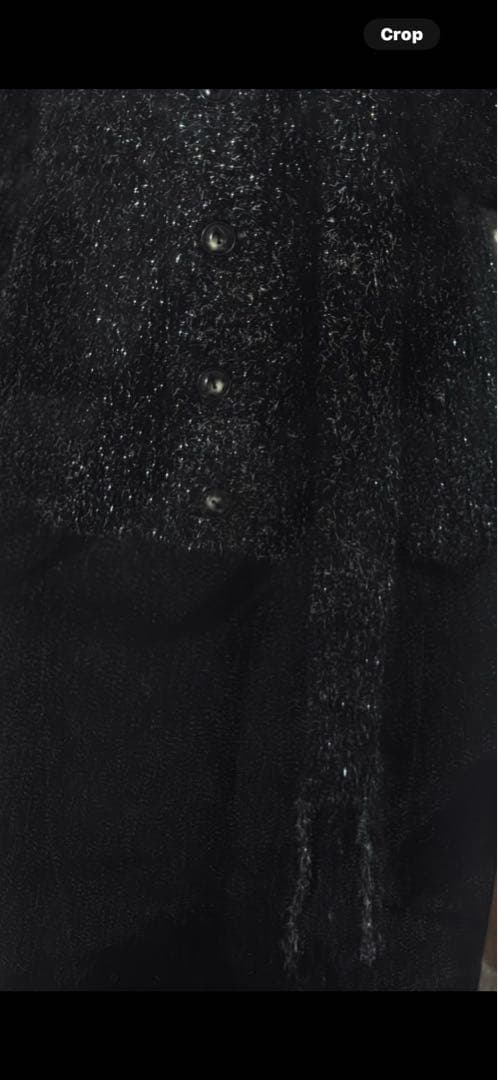 ORIMI sparkle nit blouson グレー 24aw