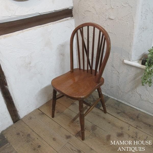 イギリス直輸入 アンティーク 家具 キッチンチェア 2脚セット 4751e