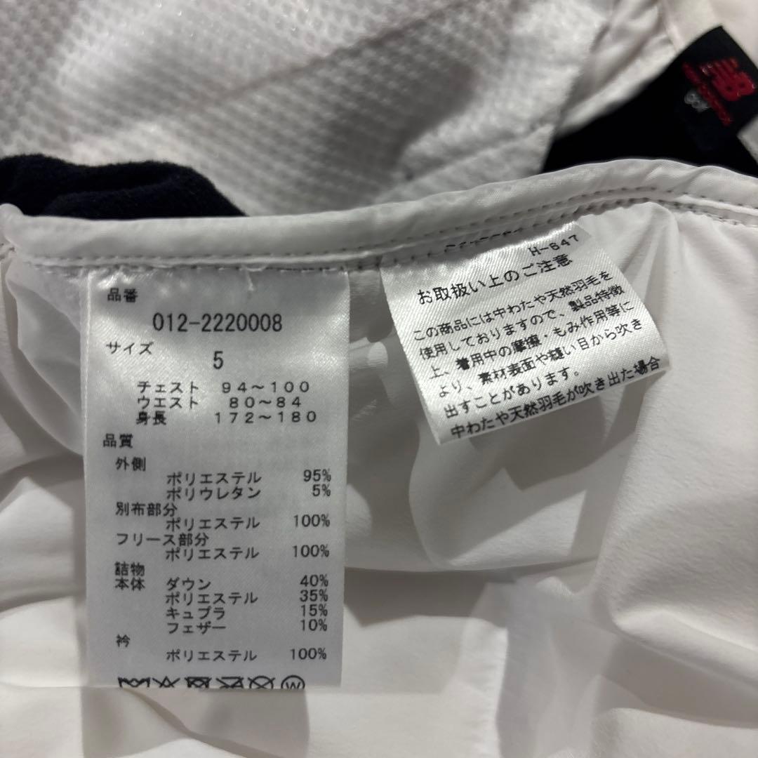 New Balance ホワイトゴルフジャケット サイズ5