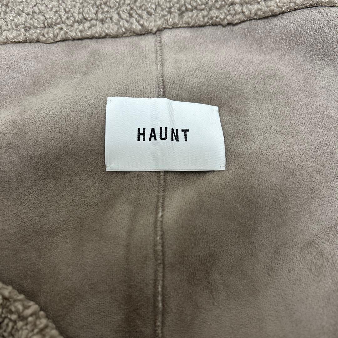 【美品】HAUNT ハウント　ボアストール　グレージュ