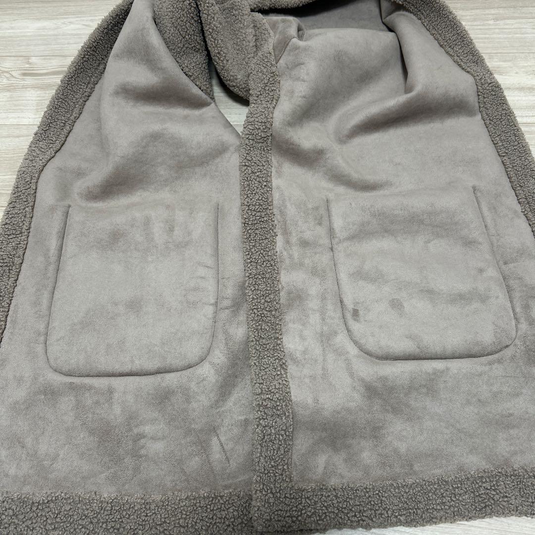 【美品】HAUNT ハウント　ボアストール　グレージュ