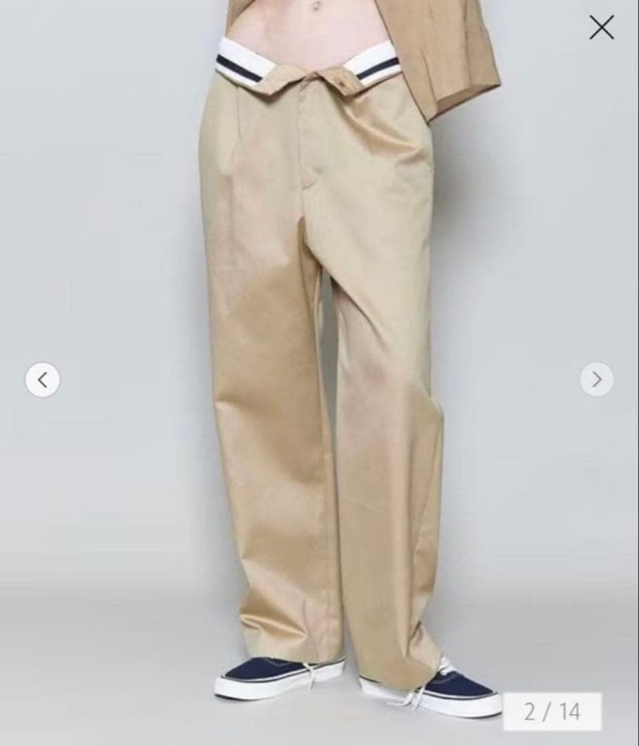 美品】＜6(ROKU)＞コットン チノ パンツ ベージュ 36 ロク チノパン