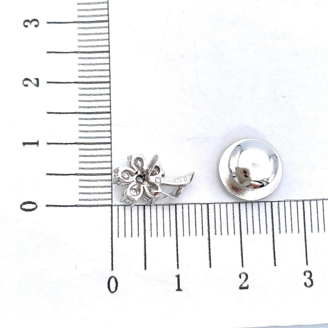 美品 ロイヤルアッシャー ダイヤ 0.40ct ブローチ K18 Pt900 金