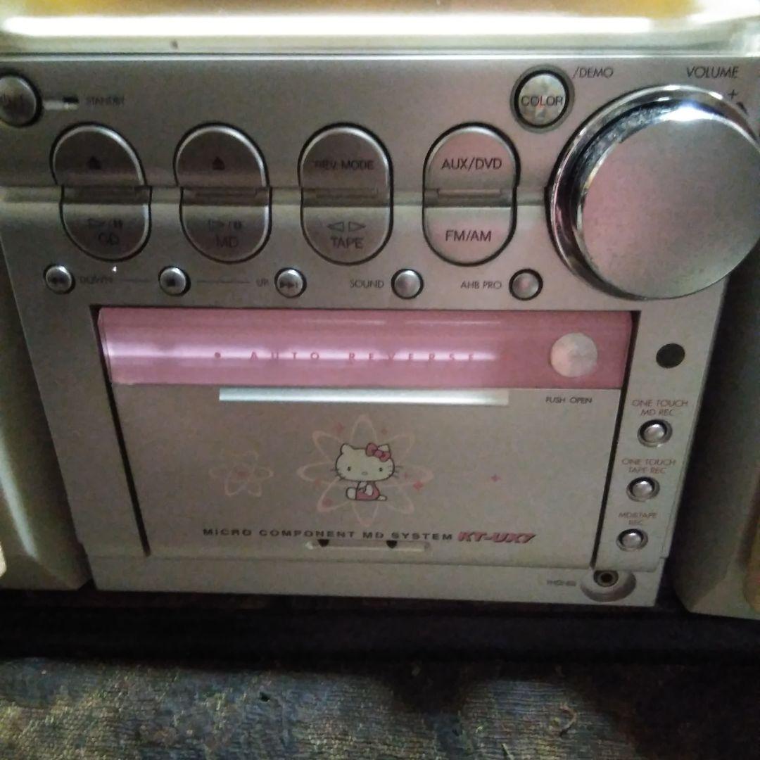 ▲ビクター❗レア物ハローキティーモデルCD ,MD ,カセットコンポ！