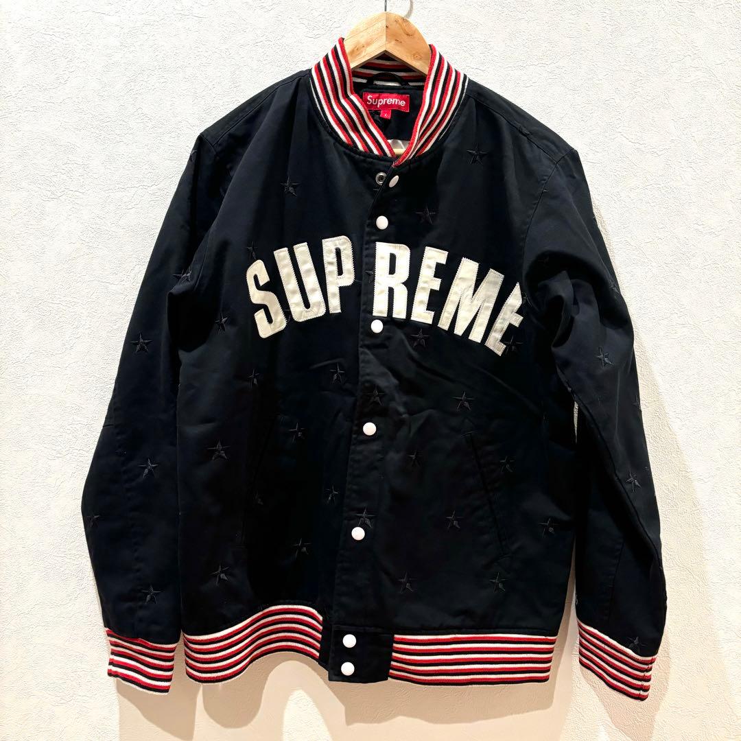 美品 初期 Supreme STARS Varsity Jacket