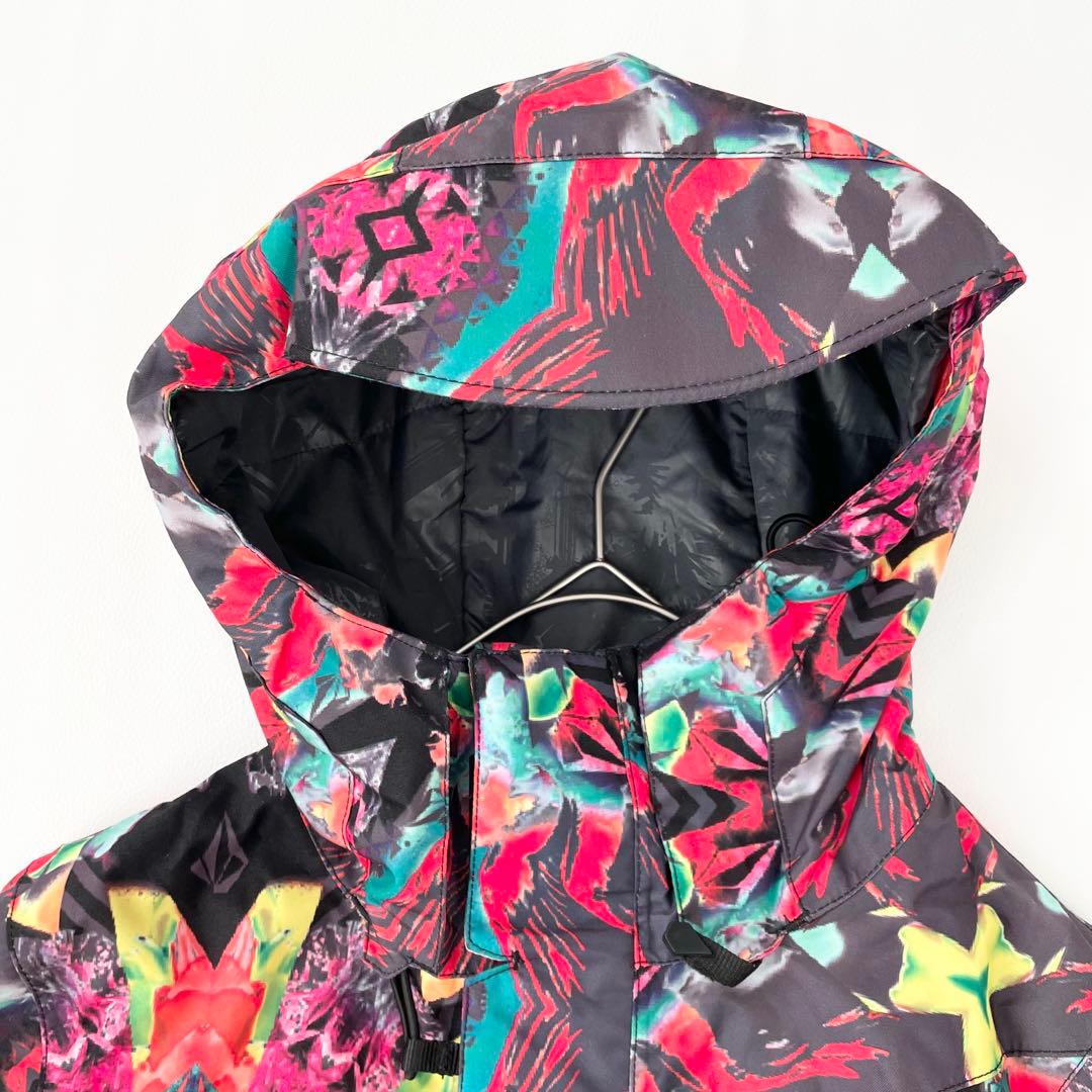 4460 【美品】ボルコム ジャケット スノボウェア 総柄 花柄 耐水性◎