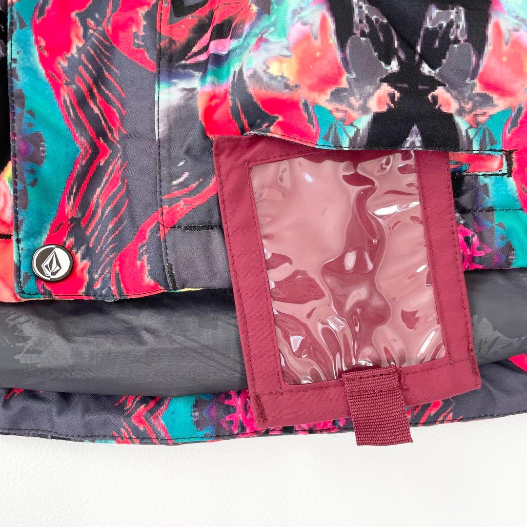 4460 【美品】ボルコム ジャケット スノボウェア 総柄 花柄 耐水性◎