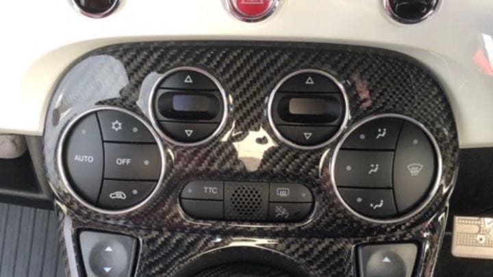 フィアット500 アバルト 500 595 注文 オートエアコン用アルミリング