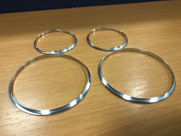 フィアット500 売れ筋 アバルト 500 595 オートエアコン用アルミリング