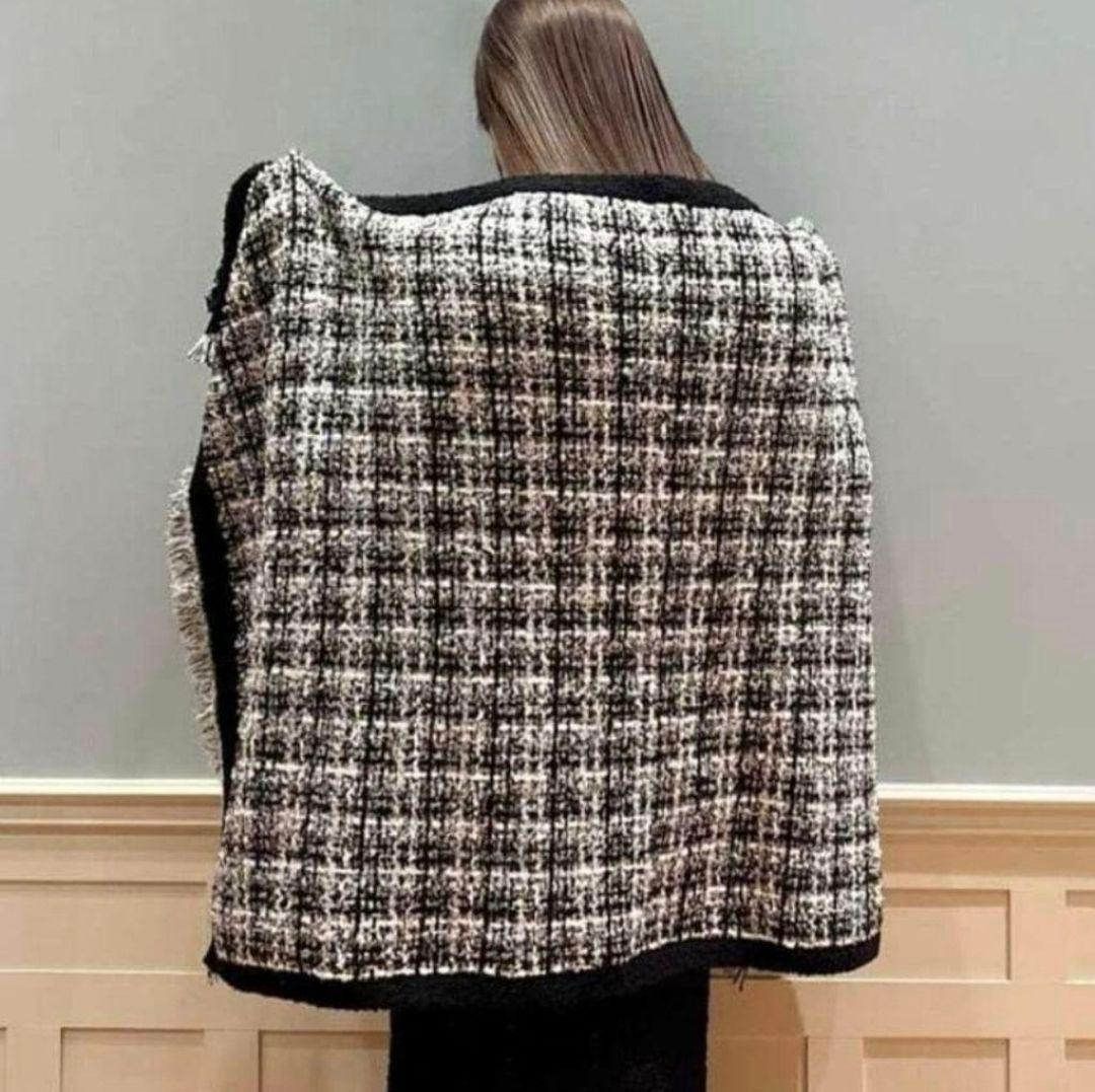 ジェラートピケ【JOEL ROBUCHON】ツイードモコブランケット