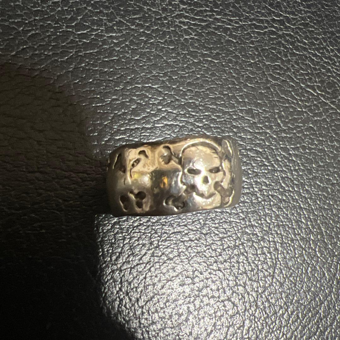 クレイジーピッグ　指輪　5SKULLS CROSS BONES BAND