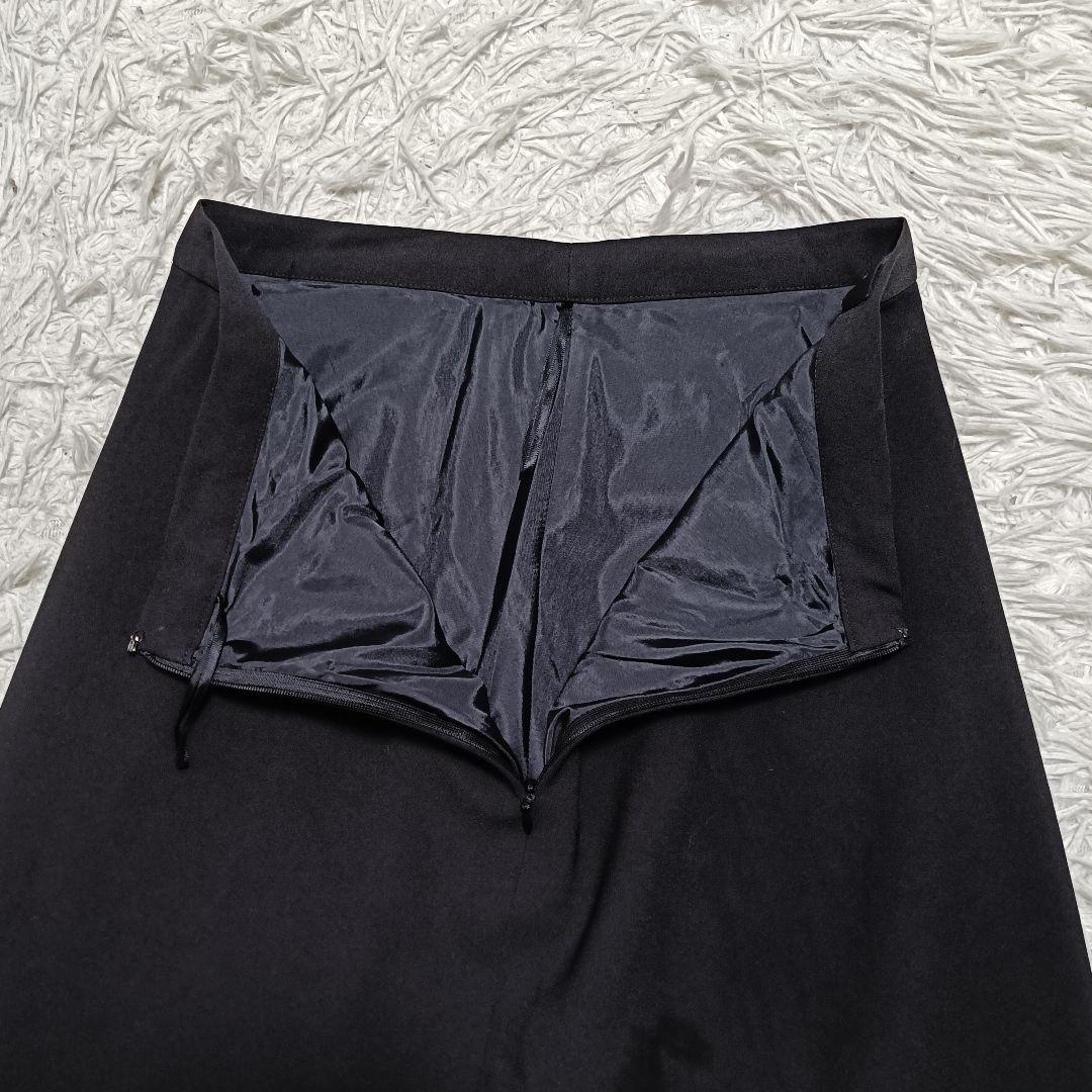 美品 セオリー PRIME GGT ロングスカート 黒 2 洗える 艶感 上品