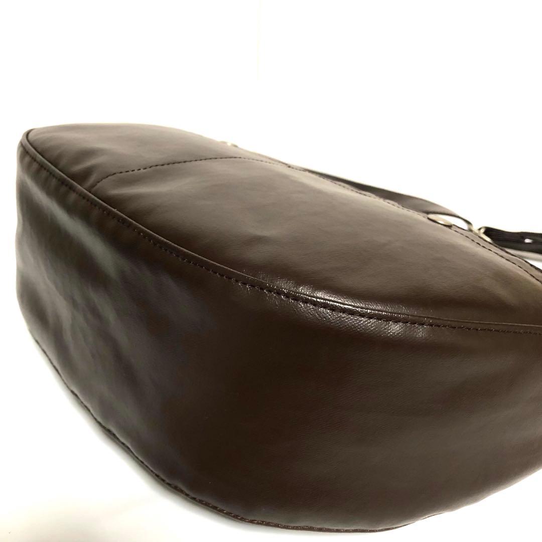 新品同様✨現行タグ ポーター フリースタイル ショルダーバッグ 舟形 ブラウン