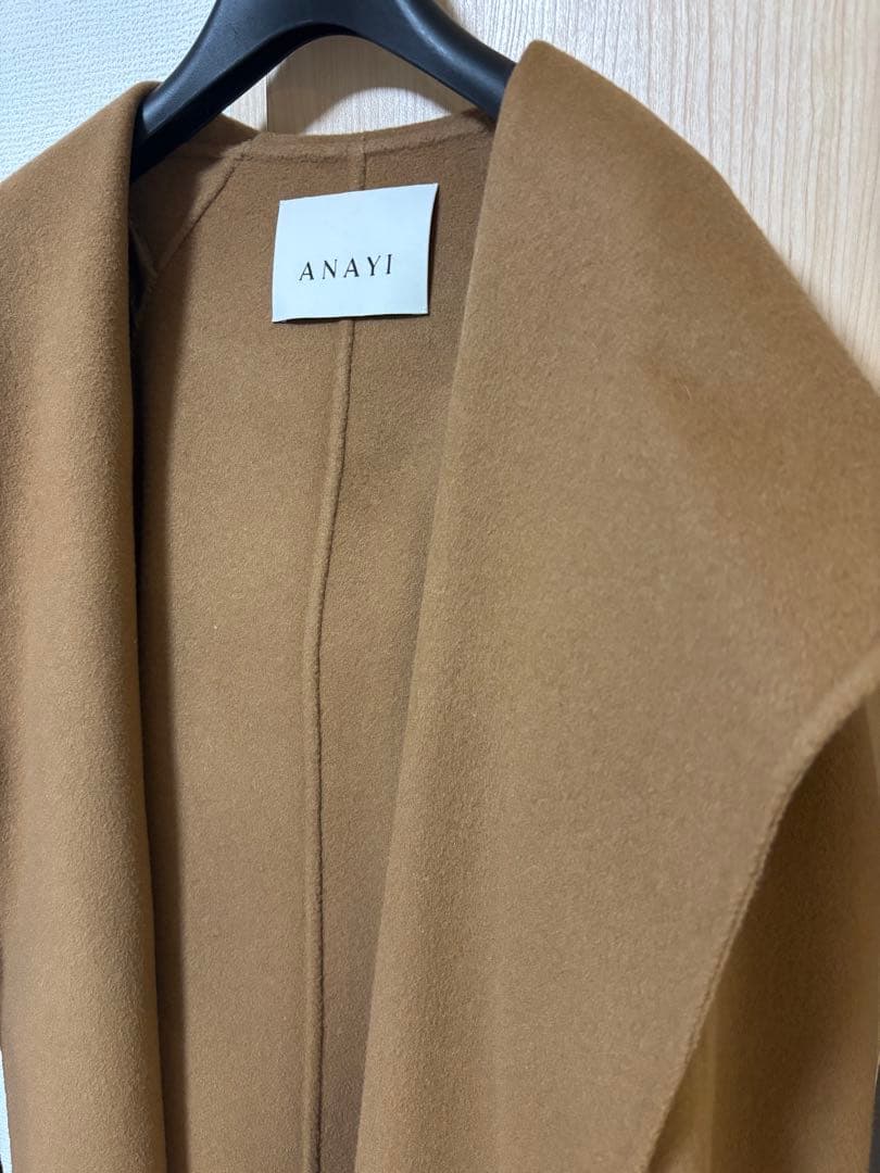 アナイ　カシミヤコンリバーフード コート　定価8.1万円