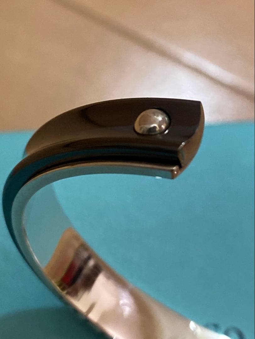 Tiffany ティファニー 1837 ブラック チタン バングル ナロー カフ