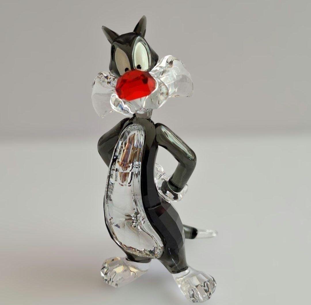 【極美品】 スワロフスキー　シルベスター　ルーニーテューンズ　ワーナ　希少　置物