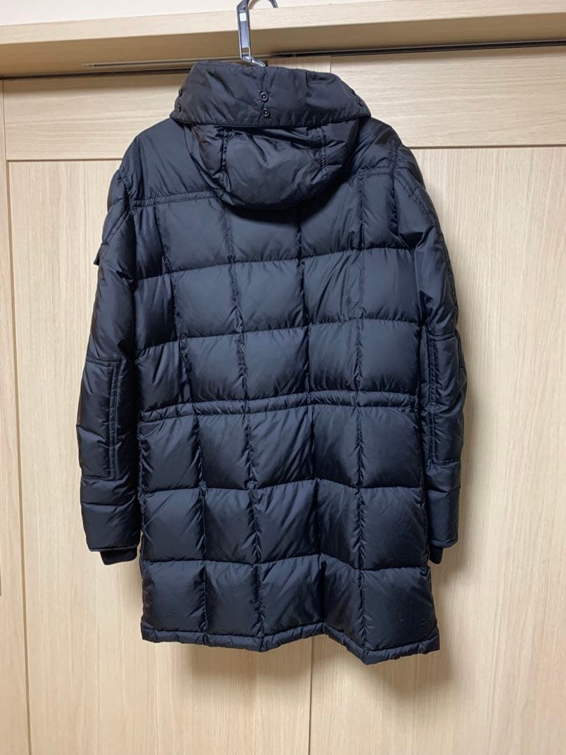 MONCLER ネイビー　ダウンジャケット フード付きaffton アフトン