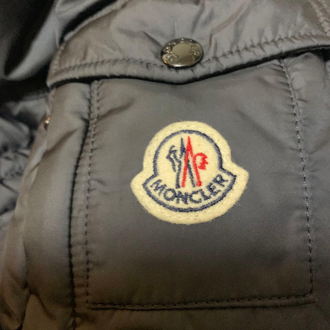 MONCLER ネイビー　ダウンジャケット フード付きaffton アフトン